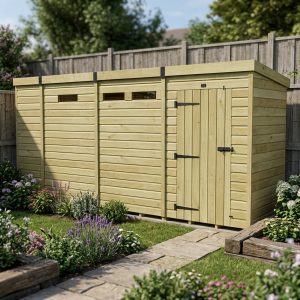 13 x 4 Security Pent Shed (Single Door)