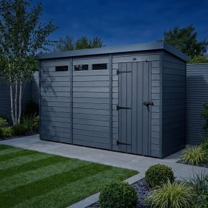 13x4 Composite Pent Security Shed