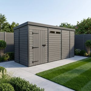 13x5 Composite Pent Security Shed
