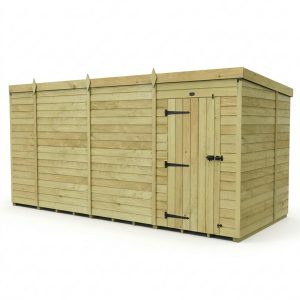 13 x 6 Pent Shed (Single Door, No Windows)