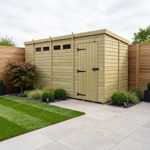 13 x 6  Security Pent Shed (Single Door)