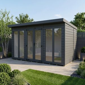 13x6 Composite Pent Full Height Summer House