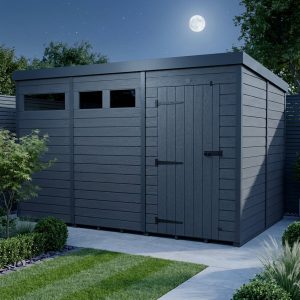 13x8 Composite Pent Security Shed