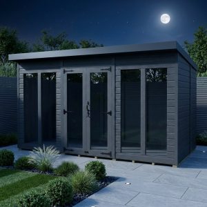 13x9 Composite Pent Full Height Summer House
