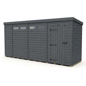 14x10 Composite Pent Security Shed