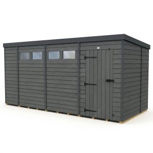 14x5 Composite Pent Security Shed