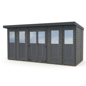 14x5 Composite Pent Full Height Summer House