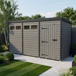 14x7 Composite Pent Security Shed