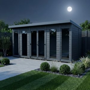 14x7 Composite Pent Full Height Summer House