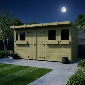 14 x 7 Summer Pent Shed