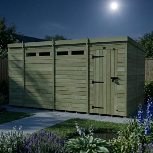 14 x 8 Security Pent Shed (Single Door)