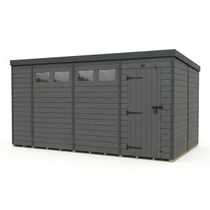 14x8 Composite Pent Security Shed
