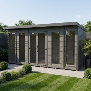 14x8 Composite Pent Full Height Summer House