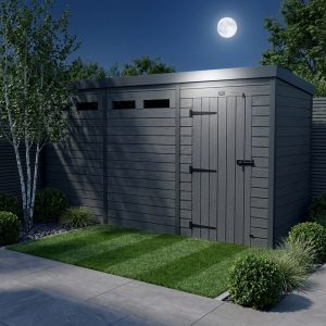 14x9 Composite Pent Security Shed