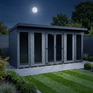 14x9 Composite Pent Full Height Summer House