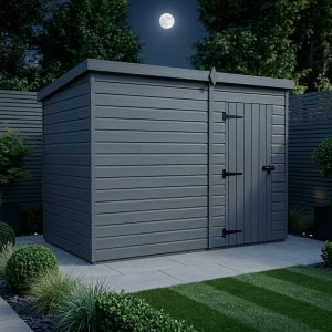 15x10 Pent Composite Shed (Single Door, No Windows)