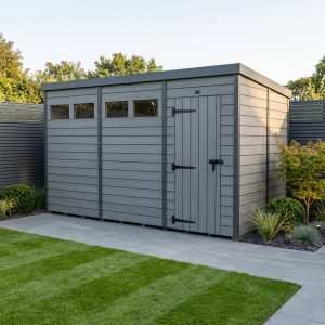 15x10 Composite Pent Security Shed
