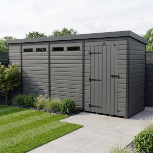15x4 Composite Pent Security Shed