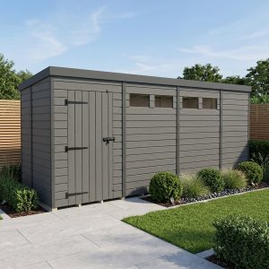 15x5 Composite Pent Security Shed