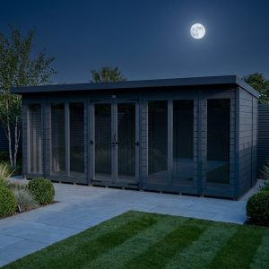 15x5 Composite Pent Full Height Summer House