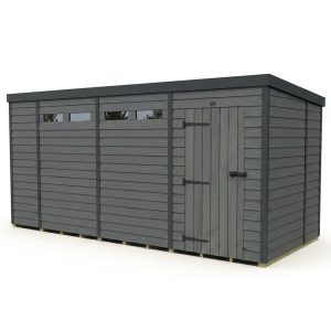 15x6 Composite Pent Security Shed