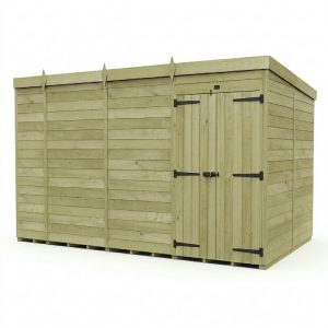 15 x 7 Pent Shed (Double Door, No Windows)