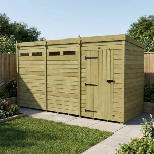 15 x 7 Security Pent Shed (Single Door)
