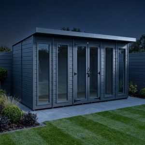 15x8 Composite Pent Full Height Summer House