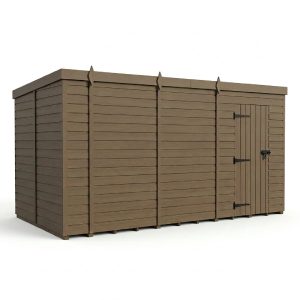 15x9 Pent Composite Shed (Single Door, No Windows)