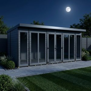 15x9 Composite Pent Full Height Summer House