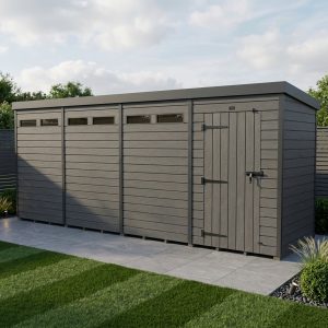 16x10 Composite Pent Security Shed