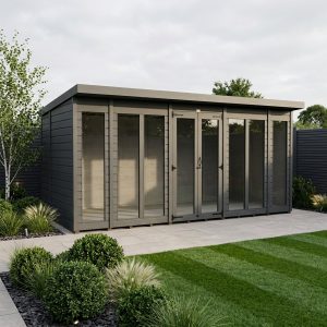16x10 Composite Pent Full Height Summer House