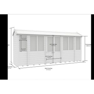 16 x 4 Apex Summer House