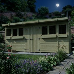 16 x 4 Pent Summer Shed