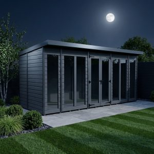 16x5 Composite Pent Full Height Summer House