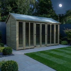 16 x 6 Apex Summer House (Full Height Window)
