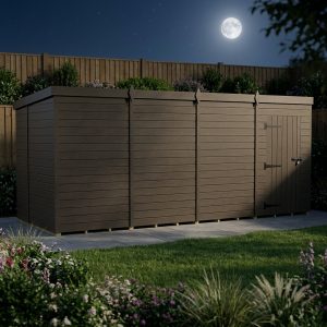 16x6 Pent Composite Shed (Single Door, No Windows)