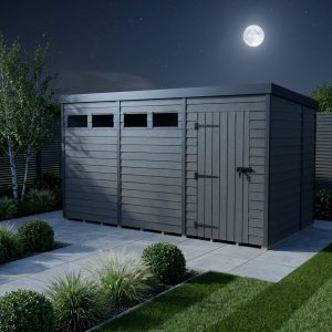 16x6 Composite Pent Security Shed