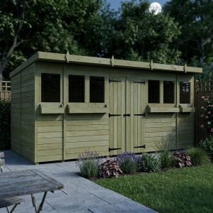 16 x 6 Pent Summer Shed