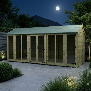16 x 7 Apex Summer House (Full Height Window)