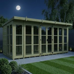 16 x 7 Georgian Window Pent Summer House