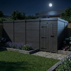 16x7 Pent Composite Shed (Single Door, No Windows)