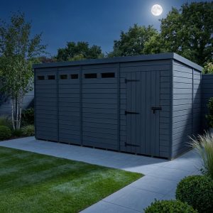 16x7 Composite Pent Security Shed