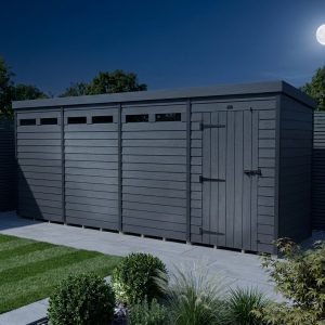 16x9 Composite Pent Security Shed