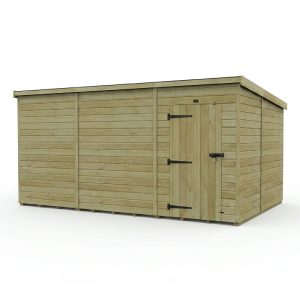 17 x 10 Pent Shed (Single Door, No Windows)