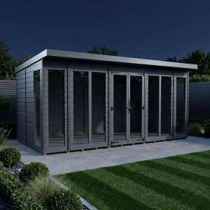 17x10 Composite Pent Full Height Summer House