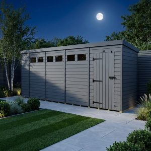17x4 Composite Pent Security Shed