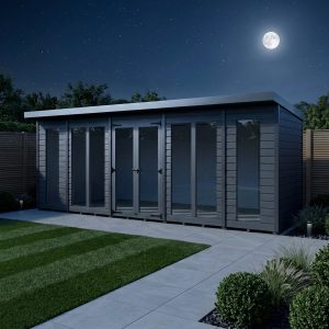 17x4 Composite Pent Full Height Summer House
