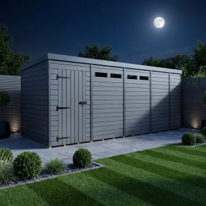 17x5 Composite Pent Security Shed