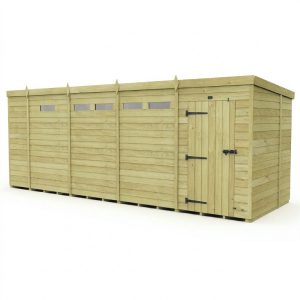 17 x 7 Security Pent Shed (Single Door)